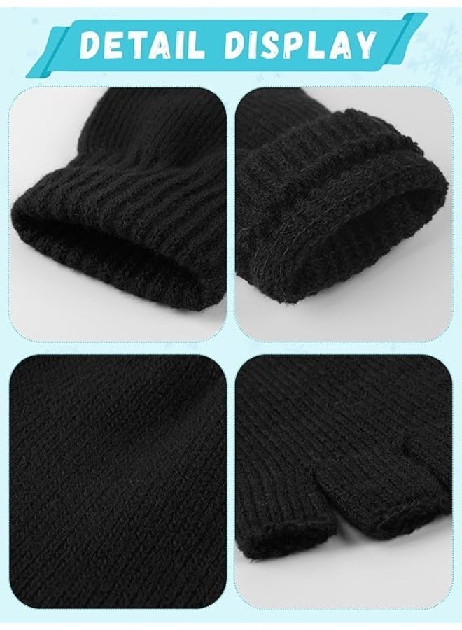 ChicAbode 2 مجموعات من السيدات والرجال قفازات الشتاء الدافئة محبوك بإحكام سميكة قفازات امتداد قوي للرجال والنساء قفازات الكبار العالمي - Image 3